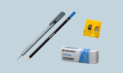 Pencils, Sharpeners & Erasers