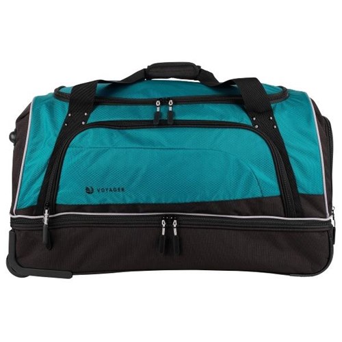 Voyager Traverse Duffle Bag 2 Wheel 660mm 2.6kg Teal