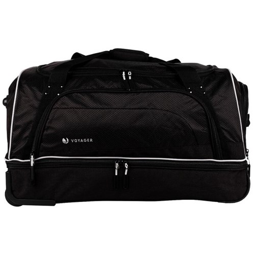 Voyager Traverse Cabin Duffle Bag 2 Wheel 510mm 2.3kg Black