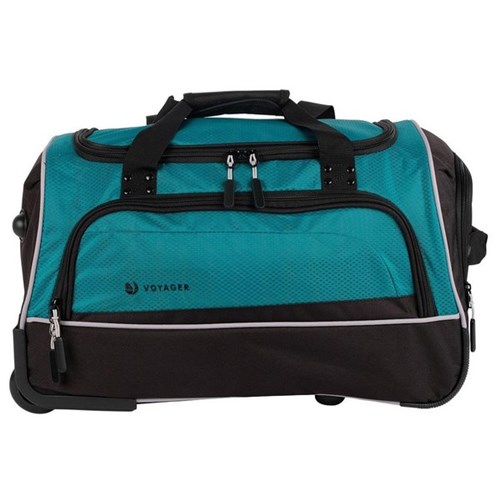 Voyager Traverse Cabin Duffle Bag 2 Wheel 510mm 2.3kg Teal