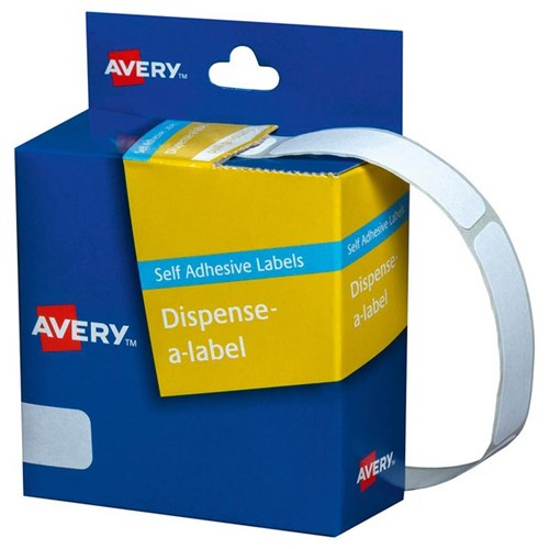 Avery Rectangular Dispenser Labels DMR1349W 13 x 49mm White, Box of 550