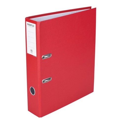 FM Radofile Lever Arch File Foolscap Red