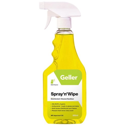 Geller Spray 'n' Wipe Citrus Cleaner 500ml