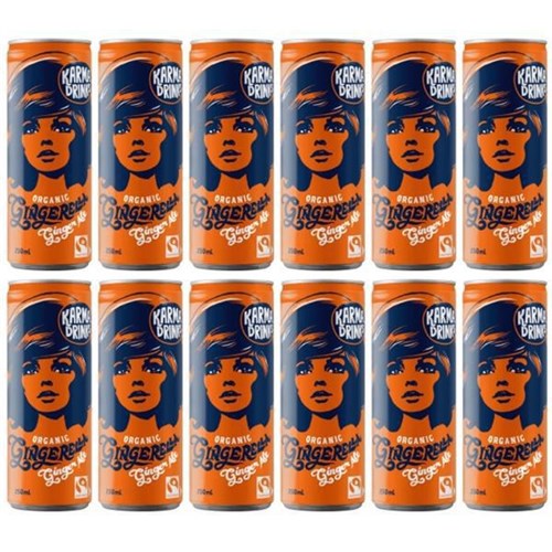 Karma Drinks Gingerella Ginger Ale 250ml, Pack of 12