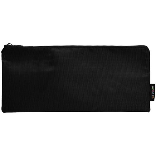 Supply Co. Pencil Case Long Flat Black 340x150mm