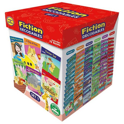 Junior Learning Letters & Sounds Fiction Set One Boxed Set, Set of 72 Books