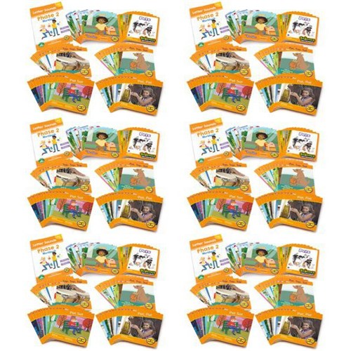 Junior Learning Letters & Sounds Phase 2 Classroom Kit, Set of 432 Books