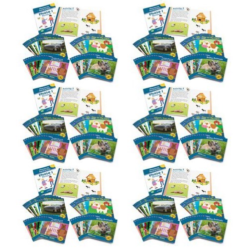 Junior Learning Letters & Sounds Phase 1 Classroom Kit, Set of 288 Books