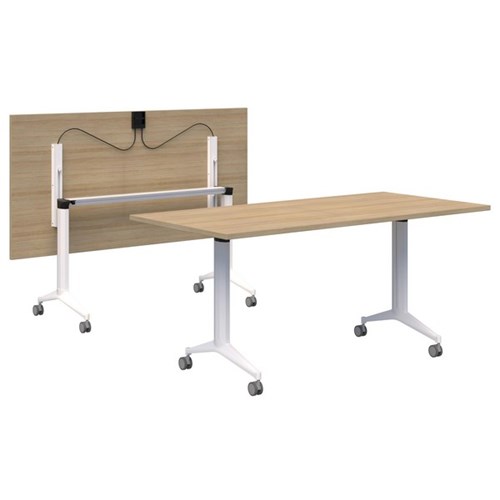 Fiord Flip Table 1200mm Classic Oak/White