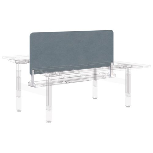 Switch Centre Desk Screen 1200x600mm Fletcher Cornflower/White