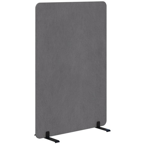 Fiord Freestanding Screen 1200x1200mm Fletcher Pebble/Black