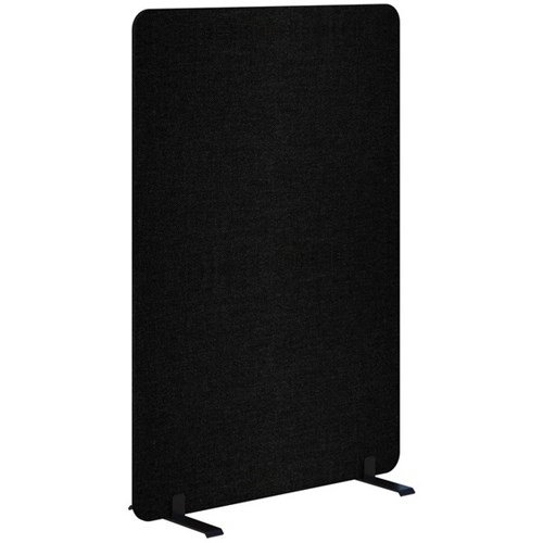 Fiord Freestanding Screen 900x1200mm Keylargo Ebony/Black