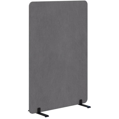 Fiord Freestanding Screen 1800x1200mm Fletcher Pebble/Black