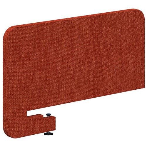 Fiord Push-On Side Desk Screen 750x350mm Keylargo Paprika