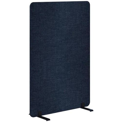 Fiord Freestanding Screen 900x1200mm Keylargo Denim/Black