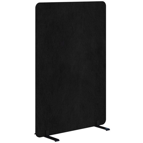 Fiord Freestanding Screen 900x1200mm Fletcher Midnight/Black