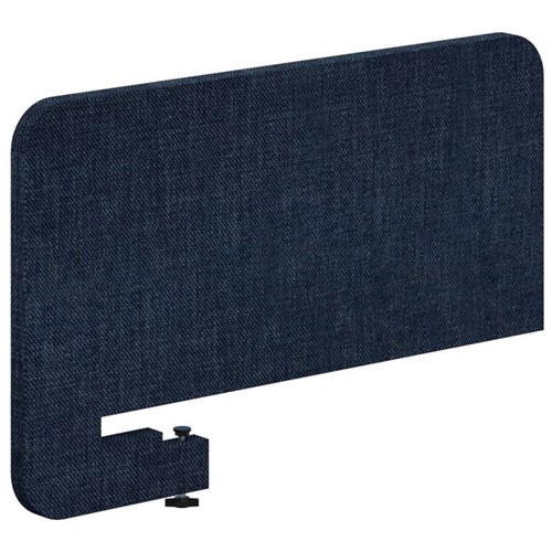 Fiord Push-On Side Desk Screen 750x350mm Keylargo Denim