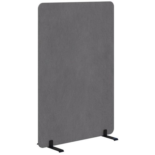 Fiord Freestanding Screen 1500x1200mm Fletcher Pebble/Black