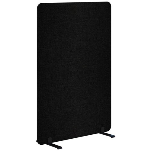 Fiord Freestanding Screen 1200x1200mm Keylargo Ebony/Black