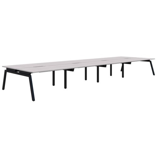 Accent Balance Desk Angle 8 1500x700mm Silver Strata/Black