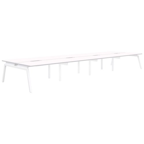 Accent Balance Desk Angle 8 1200x800mm, Snow/White