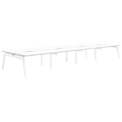 Accent Balance Desk Angle 8 1200x700mm, Snow/White