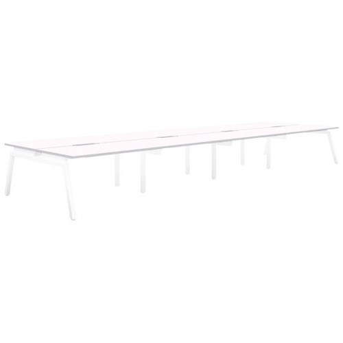 Accent Balance Desk Angle 8 1500x700mm, Snow/White