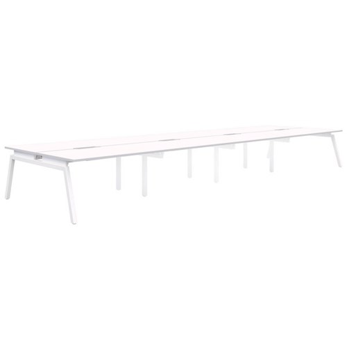 Accent Balance Desk Angle 8 1500x800mm, Snow Velvet/White