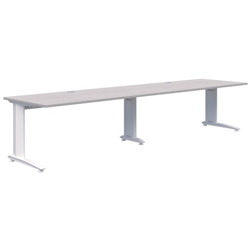 Accent Energy 2 Pod Desk 1500x800mm, Silver Strata/White