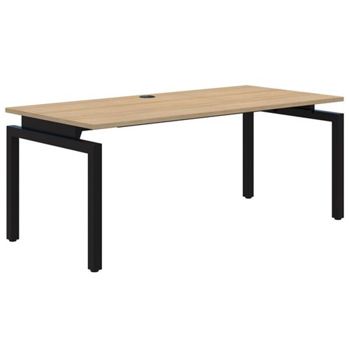 Accent Balance Single Desk 1200x700mm, Classic Oak/Black