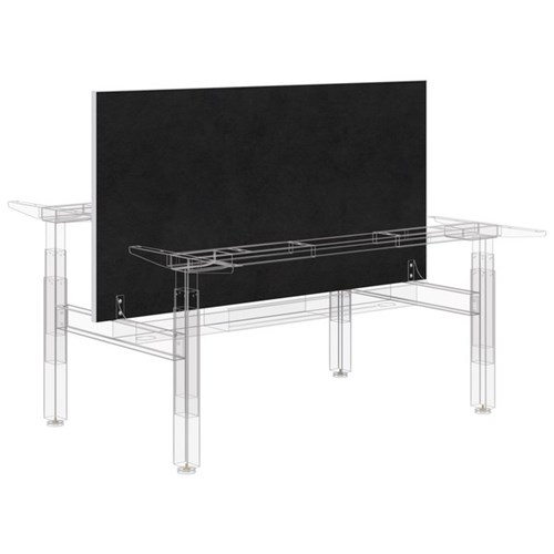 System 25 Summit II Centre Screen 1800x770mm Fletcher Midnight/White