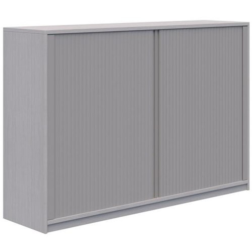 Mascot Tambour 1800mm Silver Strata with Silver Doors