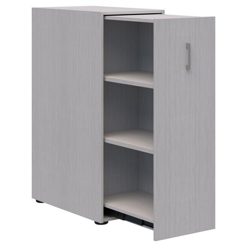 Mascot Personal Pull-Out Shelving Cupboard Right Hand 450x1200mm Silver Strata