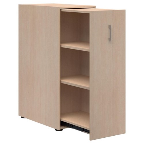 Mascot Personal Pull-Out Shelving Cupboard Right Hand 450x1200mm Refined Oak