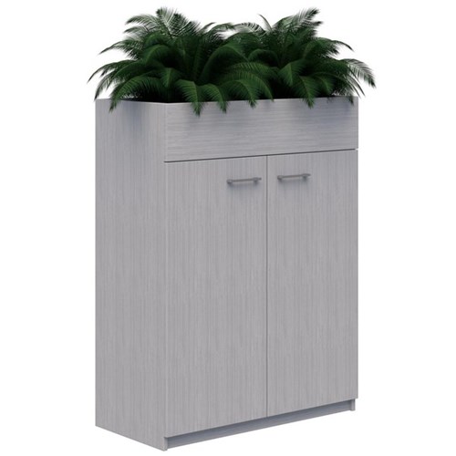 Mascot Planter Cabinet 900x1200mm Silver Strata