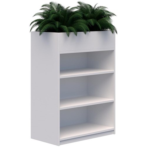 Mascot Planter Bookshelves 900x1200mm Snow Velvet