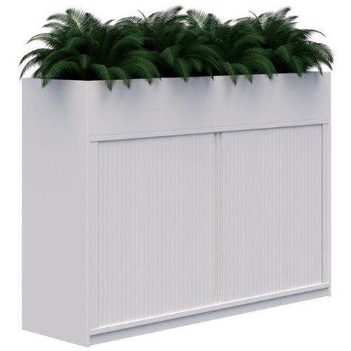 Mascot Planter Tambour 1800mm Snow Velvet with White Doors