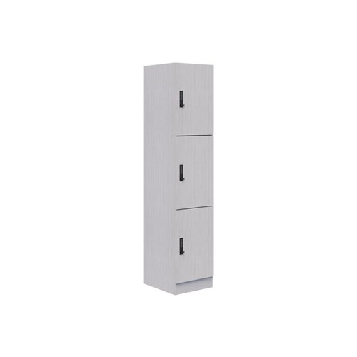 Mascot Digital Locking 3 Door Locker 450x1900mm Silver Strata