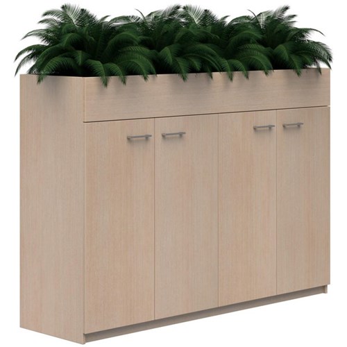 Mascot Lockable Planter Cabinet 1800x1200mm Refined Oak