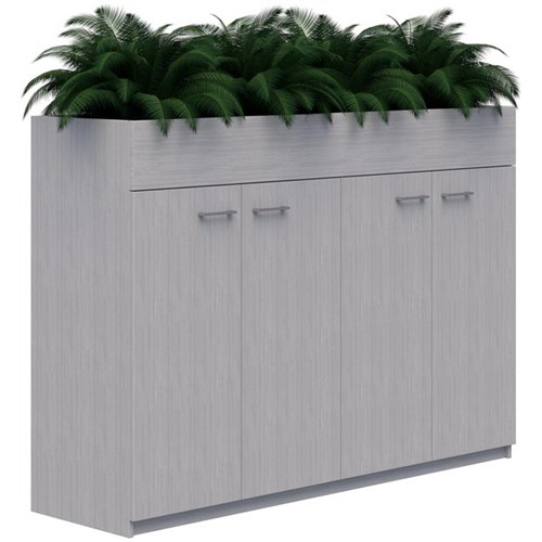 Mascot Planter Cabinet 1800x1200mm Silver Strata