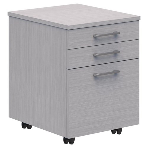 Mascot Lockable Mobile Pedestal 475x655mm Silver Strata