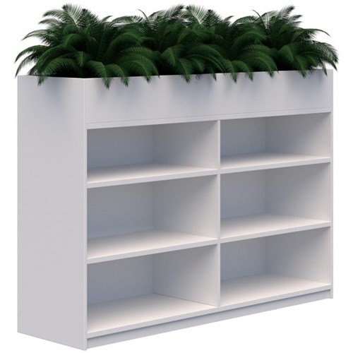 Mascot Planter Bookshelves 1800x1200mm Snow Velvet