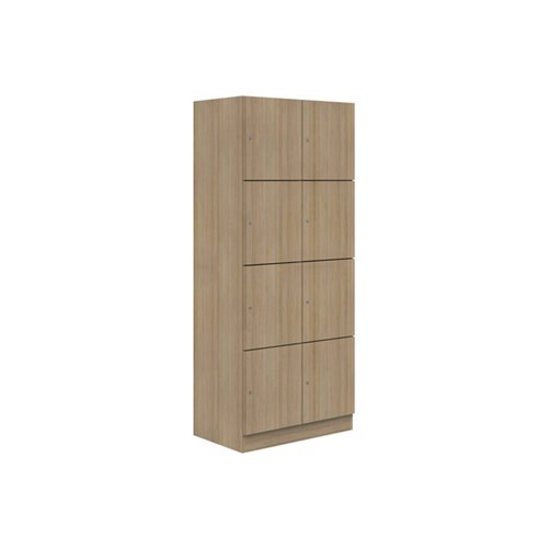 Mascot Keyed Locking 8 Door Locker 900x1900mm Classic Oak