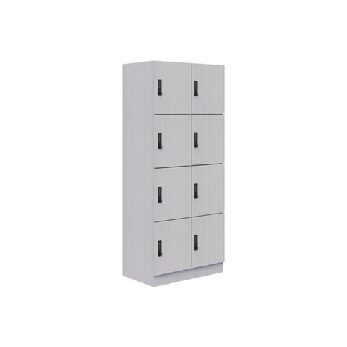 Mascot Digital Locking 8 Door Locker 900x1900mm Silver Strata