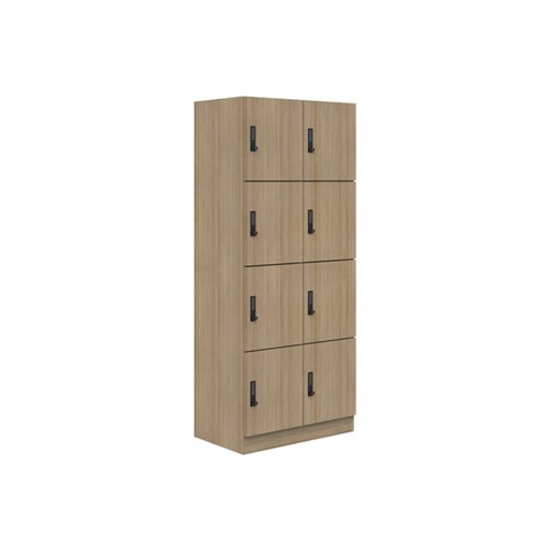 Mascot Digital Locking 8 Door Locker 900x1900mm Classic Oak