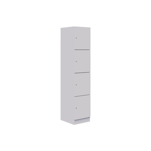 Mascot Keyed Locking 4 Door Locker 450x1900mm Snow Velvet