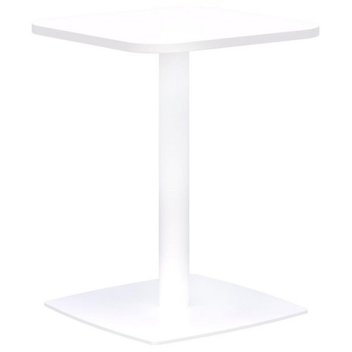 Classic Square Occasion Table 600x600x745mm Snow Velvet/White