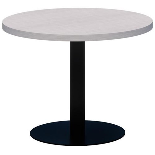 Classic Round Coffee Table 450mm Silver Strata/Black