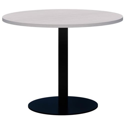 Accent Classic Round Table 900mm Silver Strata/Black