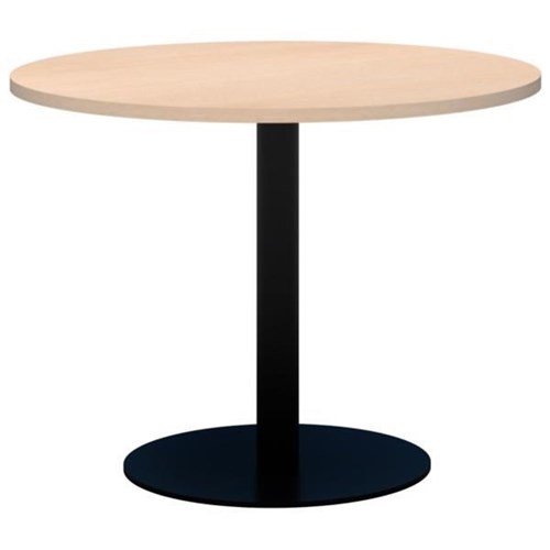 Accent Classic Round Table 1000mm Refined Oak/Black